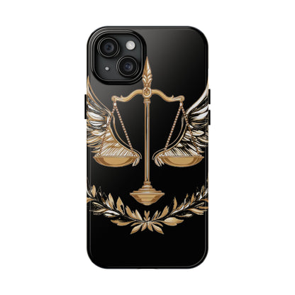 Golden Scales of Justice iphone Case