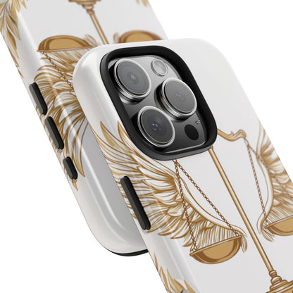 Golden Scales of Justice iPhone Case