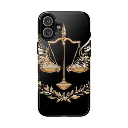 Golden Scales of Justice iphone Case