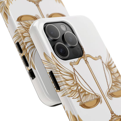 Golden Scales of Justice iPhone Case