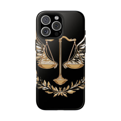 Golden Scales of Justice iphone Case