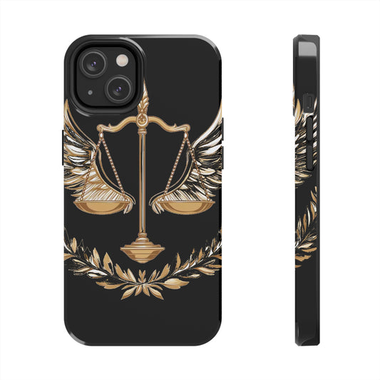 Golden Scales of Justice iphone Case