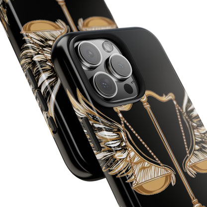 Golden Scales of Justice iphone Case