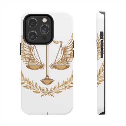 Golden Scales of Justice iPhone Case