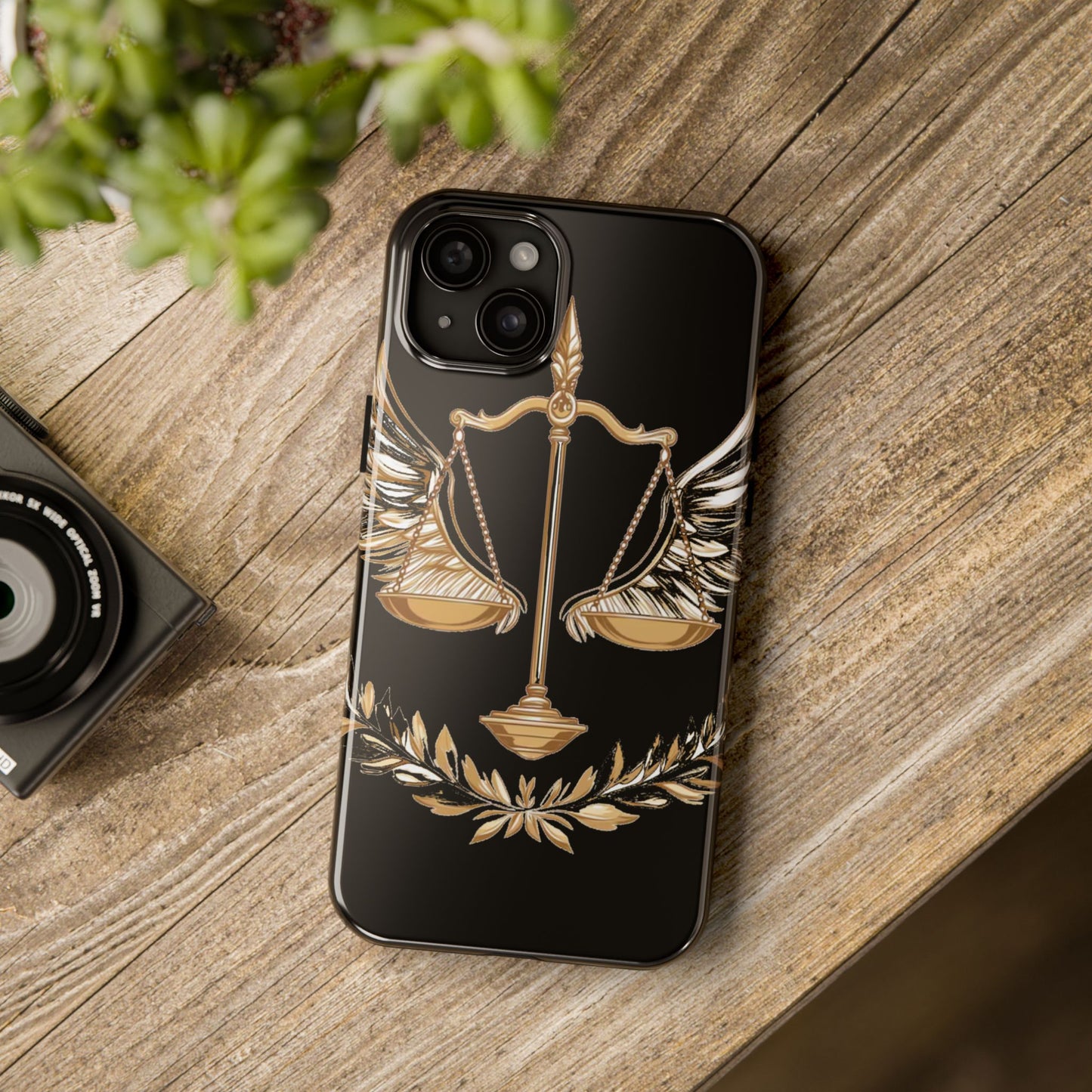 Golden Scales of Justice iphone Case