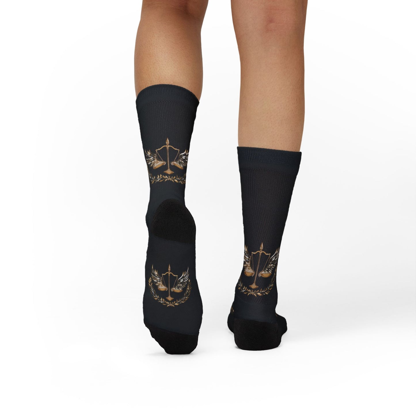Gold Scale of Justice Socks Unisex