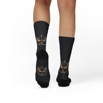 Gold Scale of Justice Socks Unisex