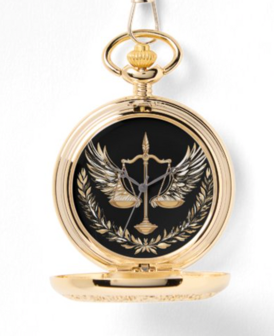Golden Justice Pocket Watch